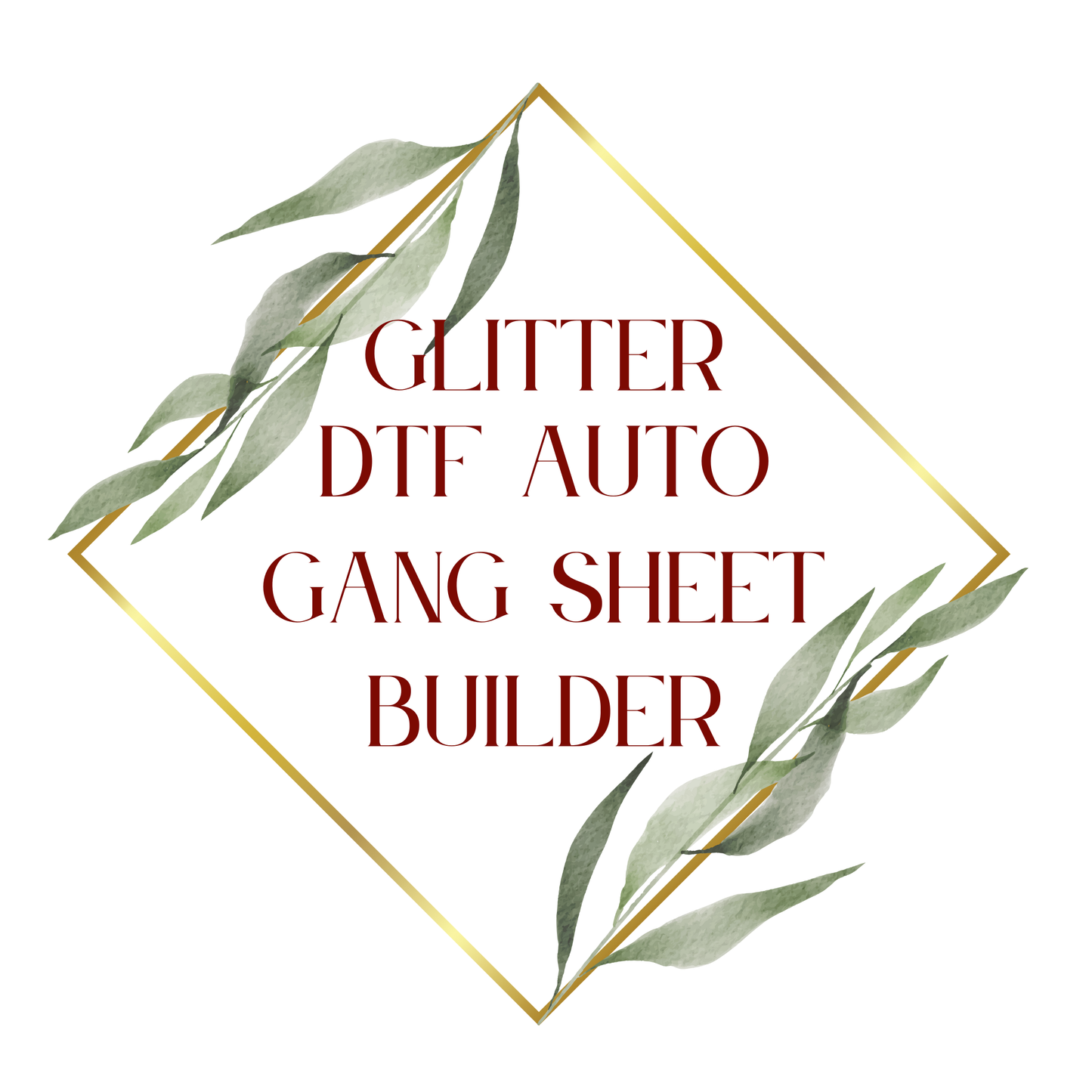 GLITTER DTF Gang Sheet Auto Builder- No Minimums