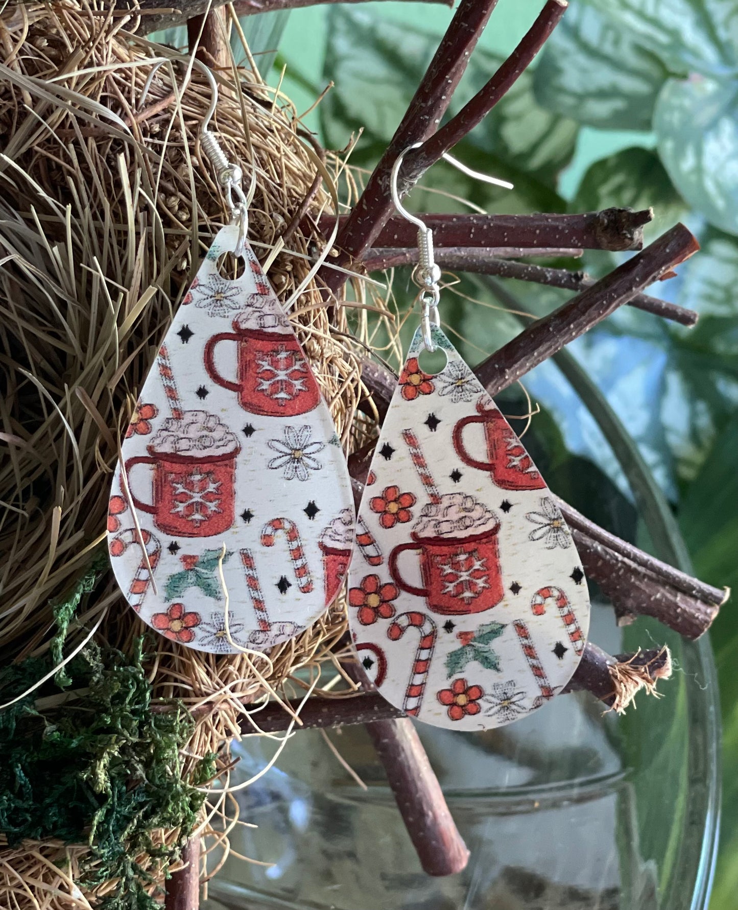 Christmas Pattern Acrylic Earrings