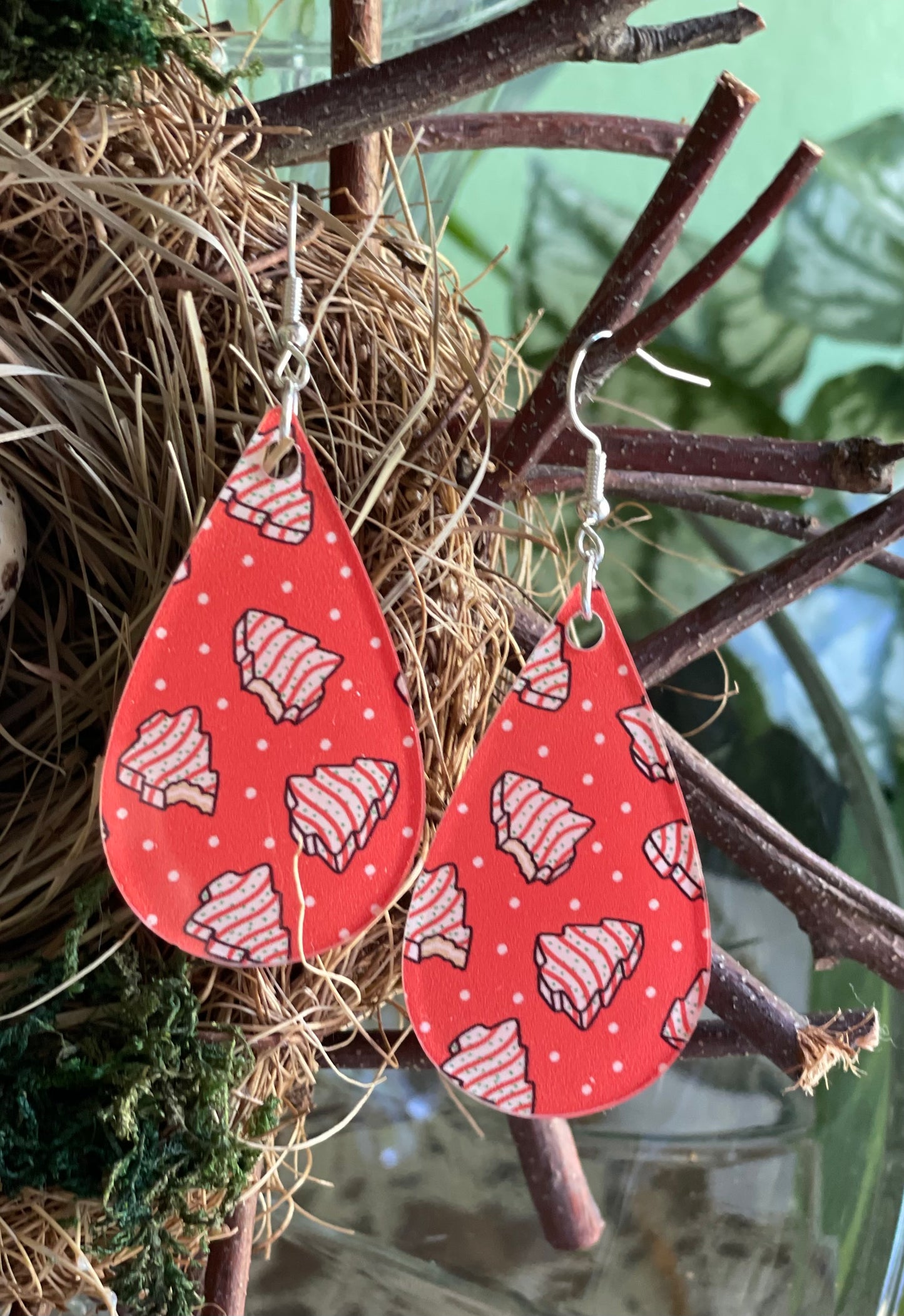 Christmas Pattern Acrylic Earrings