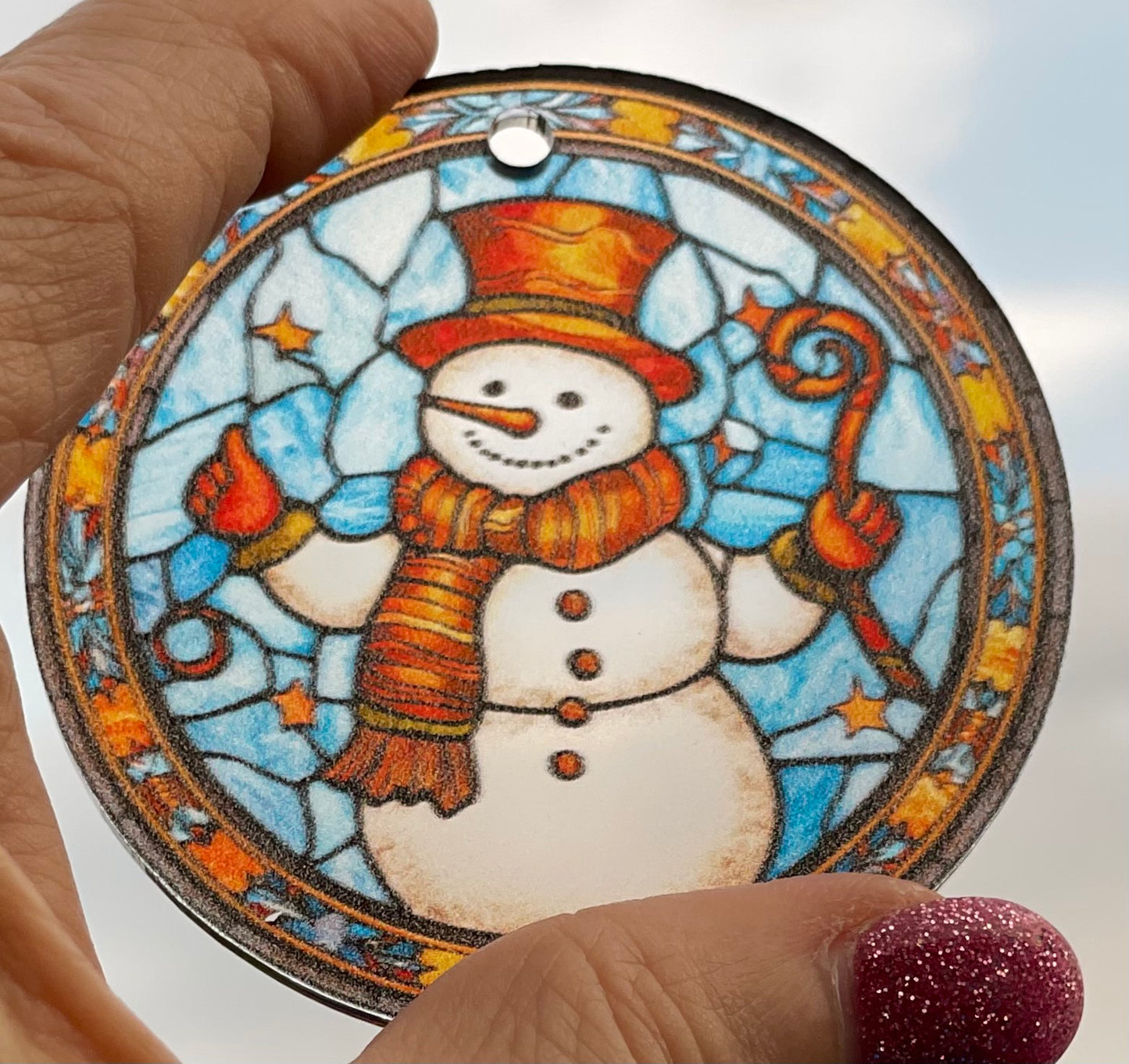 Stained Glass Christmas Ornaments