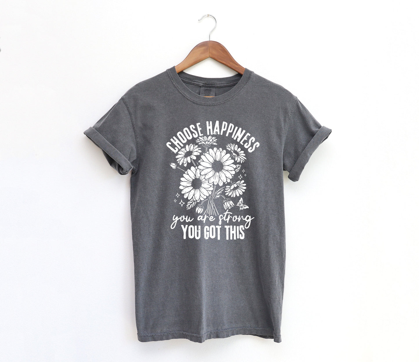 Choose Happiness Adult Shirt- Inspirational 1047