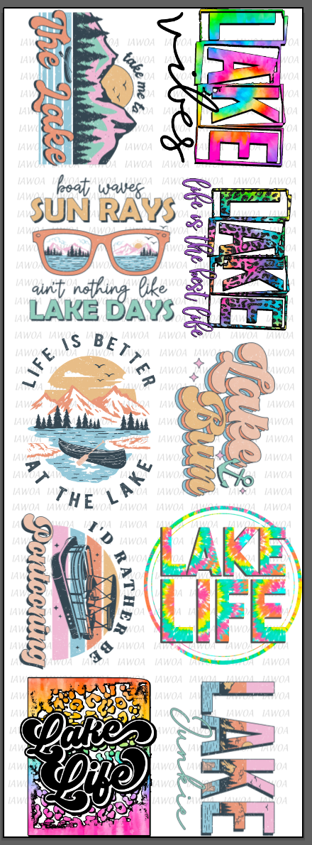 Lake Life Gang Sheet