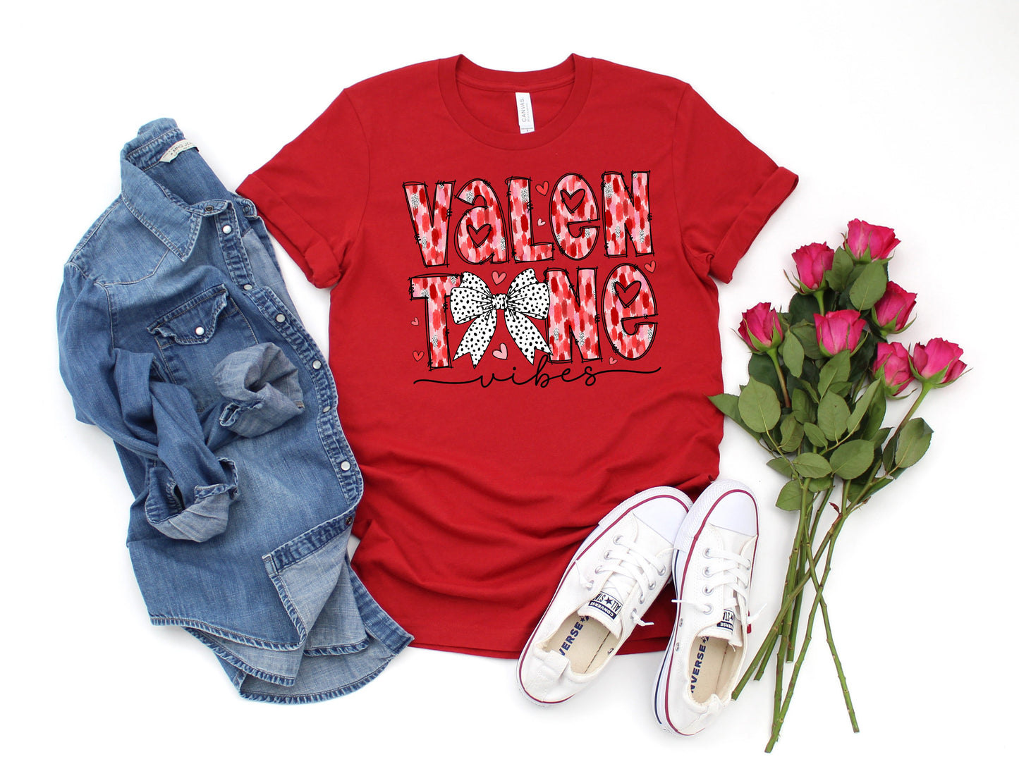 Valentine Vibes Adult Shirt- Valentine 583