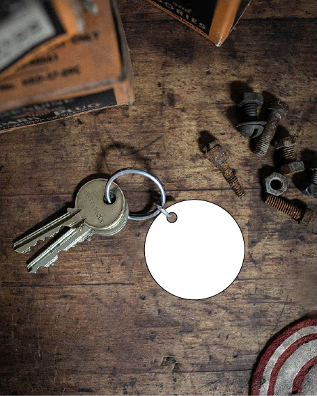 Round Keychain Blank