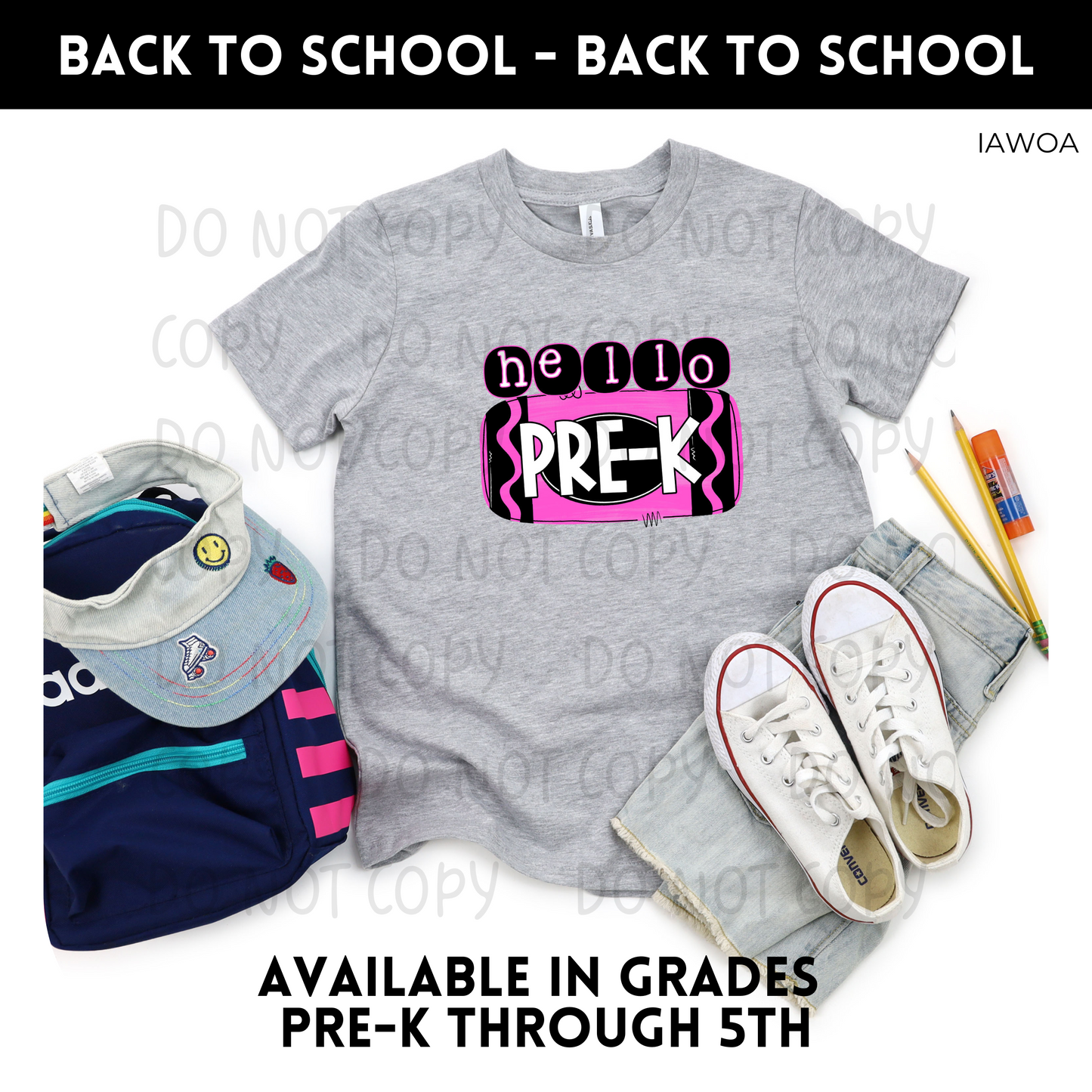 Hello Grade Pink Youth Shirt