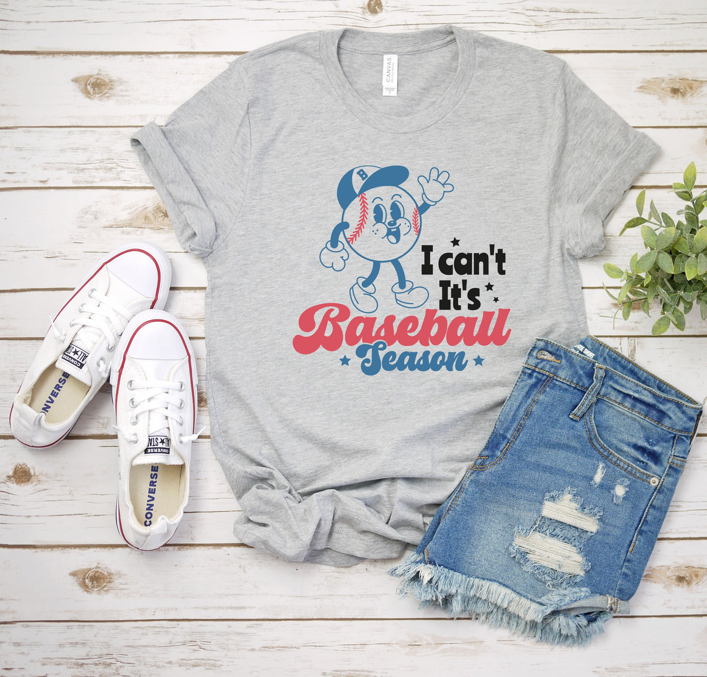 I Can't It's Baseball Season Adult Shirt- Baseball 318