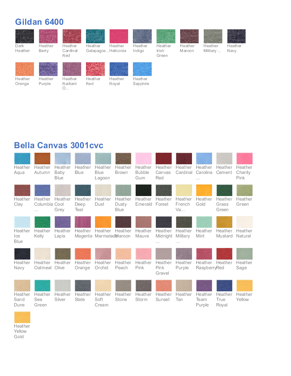 Bleached Blank Shirts- Gildan and Bella Canvas