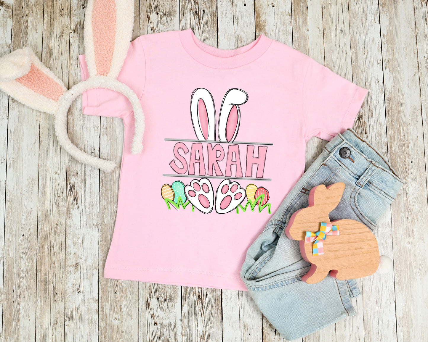 Bunny Name Plate TRANSFERS ONLY