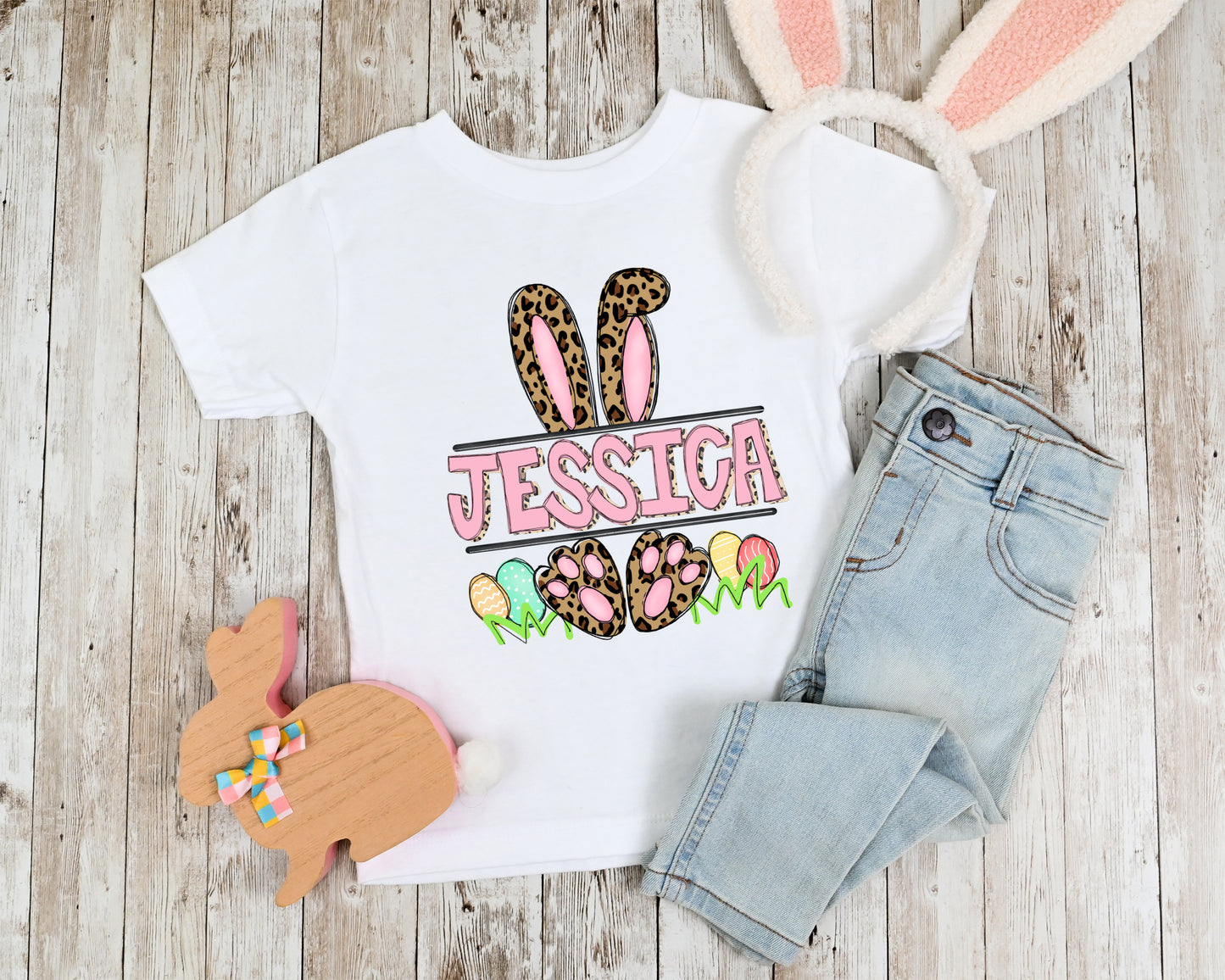 Bunny Name Plate TRANSFERS ONLY