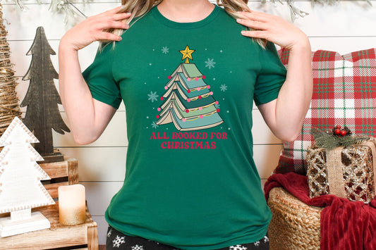All Booked For Christmas Adult Shirt- Christmas 1527