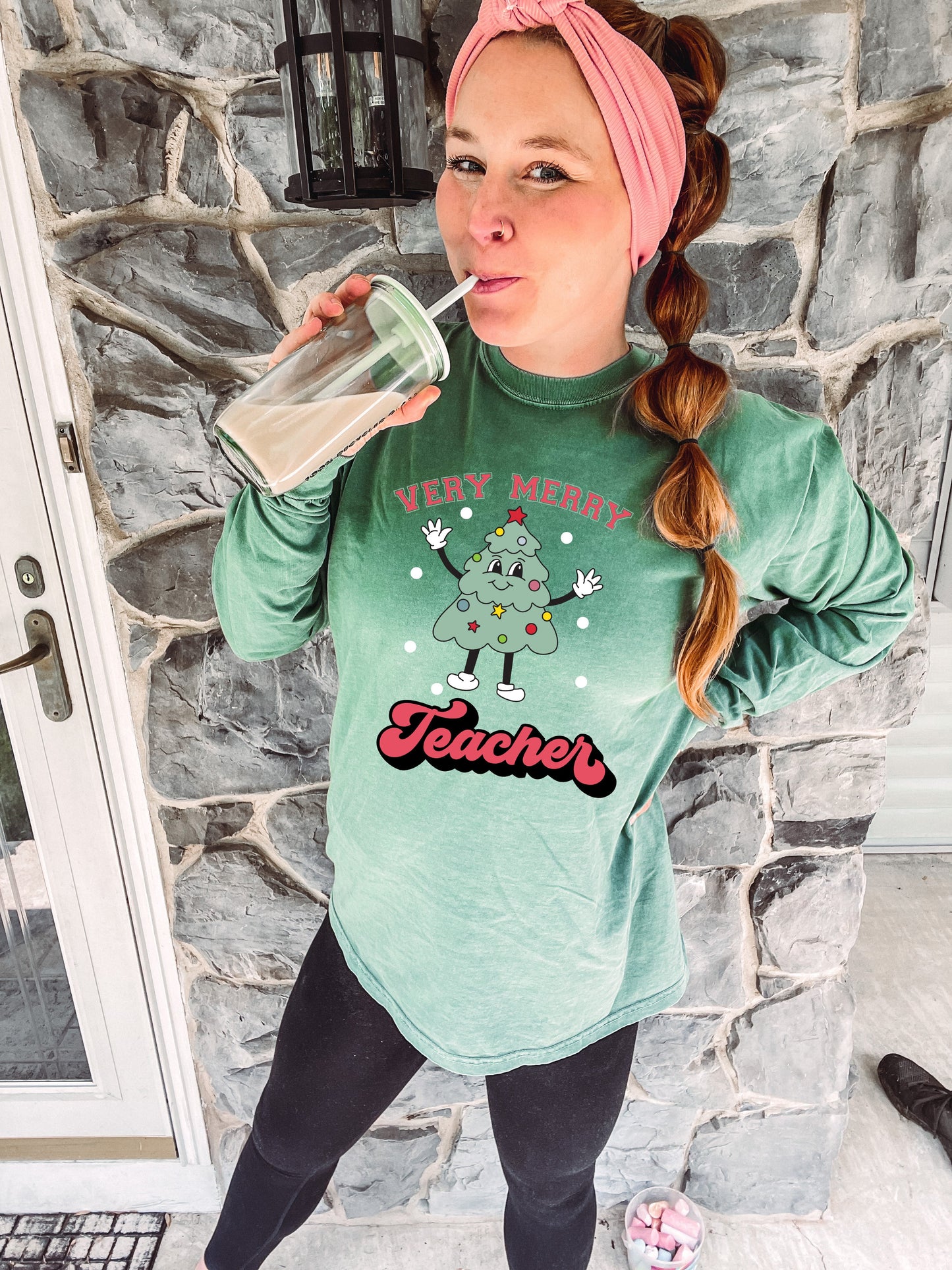 Very Merry Teacher TRANSFERS ONLY- Christmas 1530