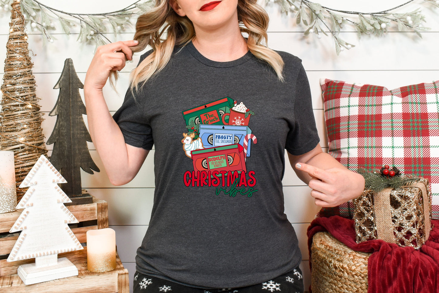 Retro Christmas Movies Adult Shirt- Christmas 1517