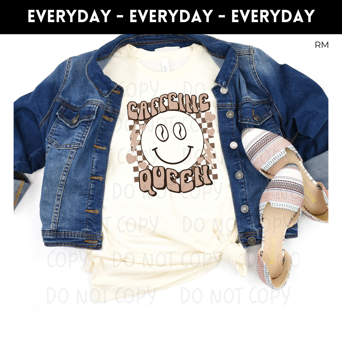 Caffeine Queen Adult Shirt- Coffee 137