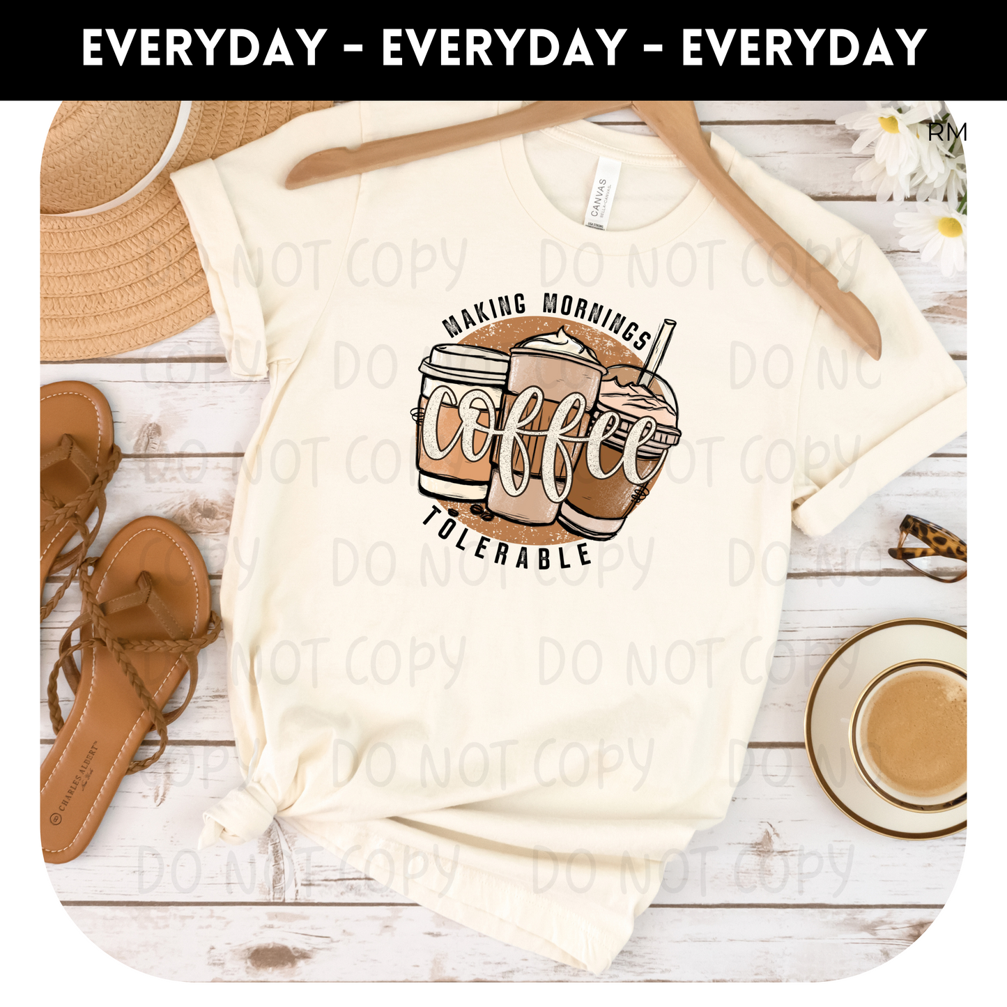 Coffee Making Mornings Tolerable Adult Shirt- Coffee 141