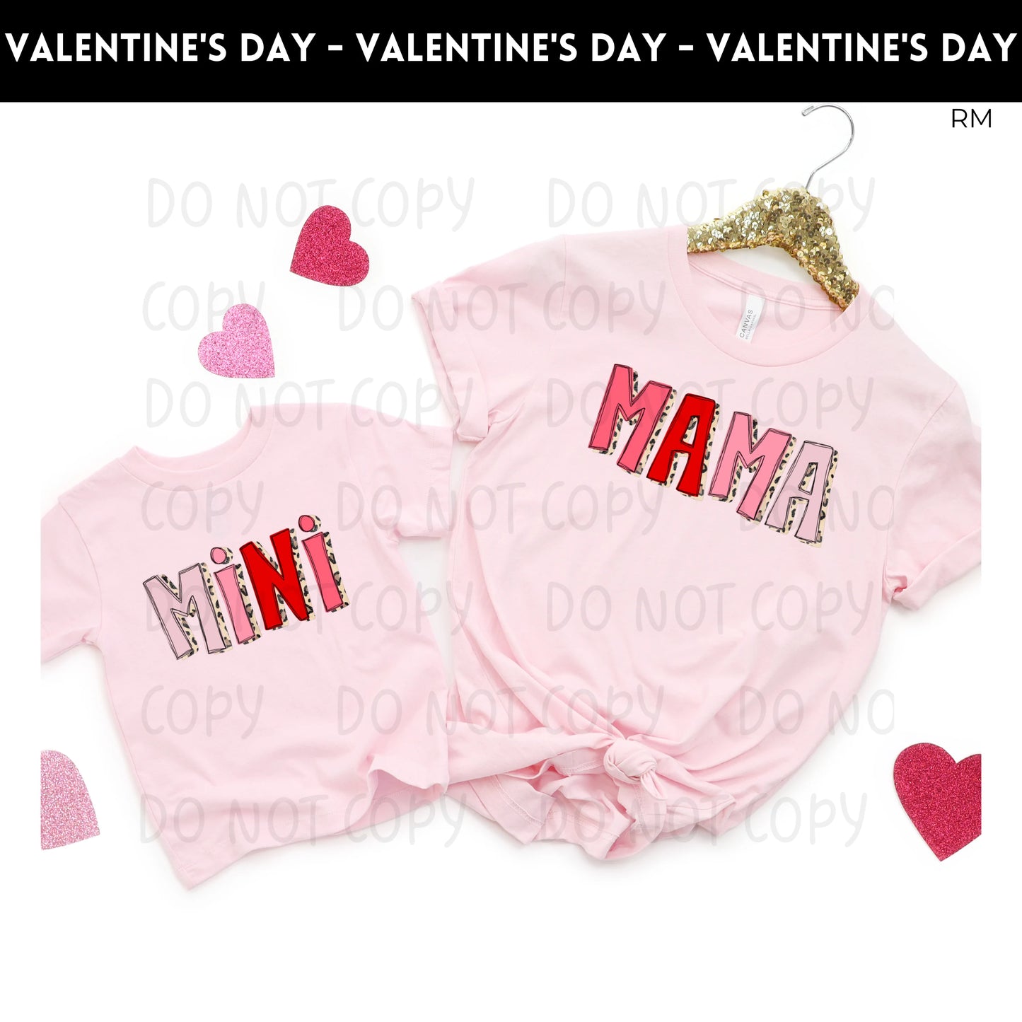 Mini Valentine Leopard Alpha TRANSFER ONLY