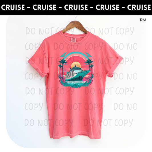 Vintage Cruise Ship Adult Shirt- Cruise 68