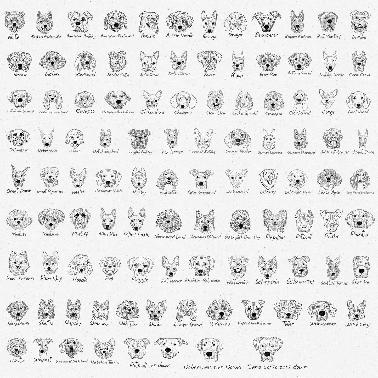 Custom Dog Breed TRANSFERS ONLY
