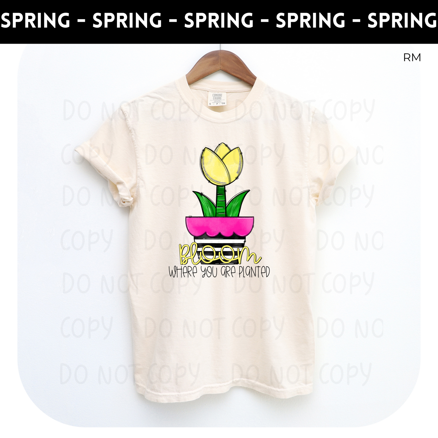 Bloom Where You Are Planted Adult Shirt- Inspirational 468