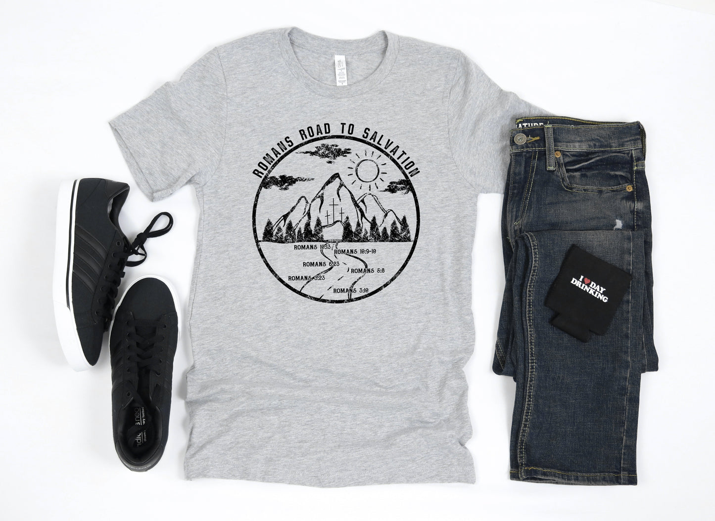 Romans Road To Salvation Adult Shirt- Inspirational 845