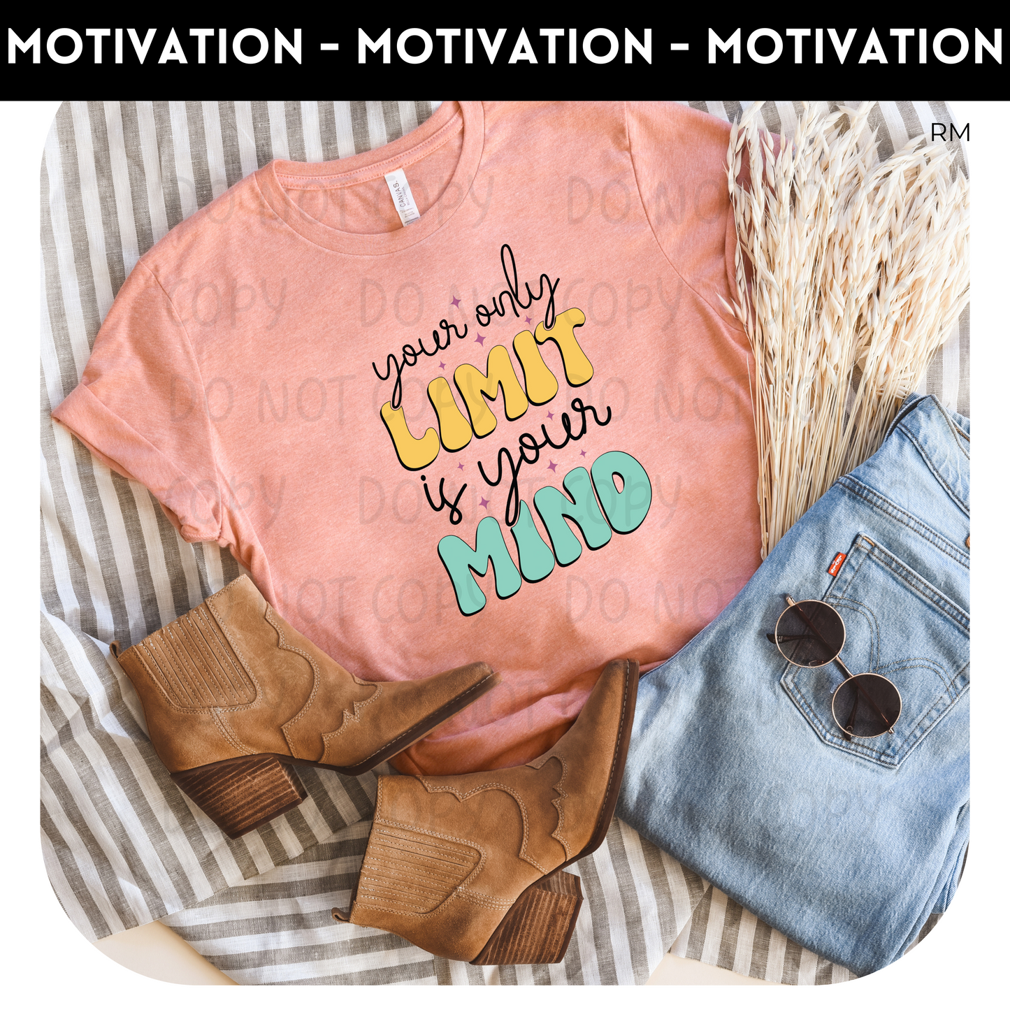 Your Only Limit Is Your Mind Adult Shirt- Inspirational 881
