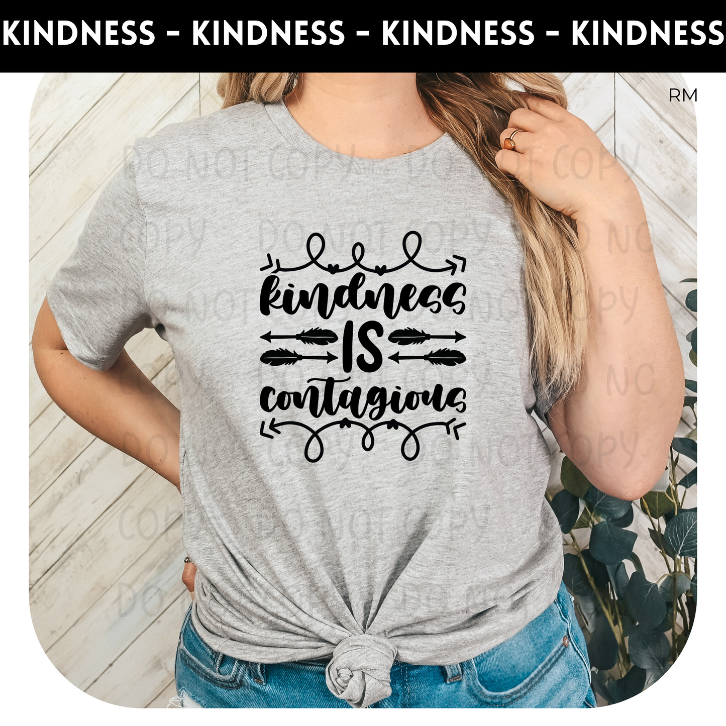 Kindness Is Contagious Adult Shirt-Inspirational 888