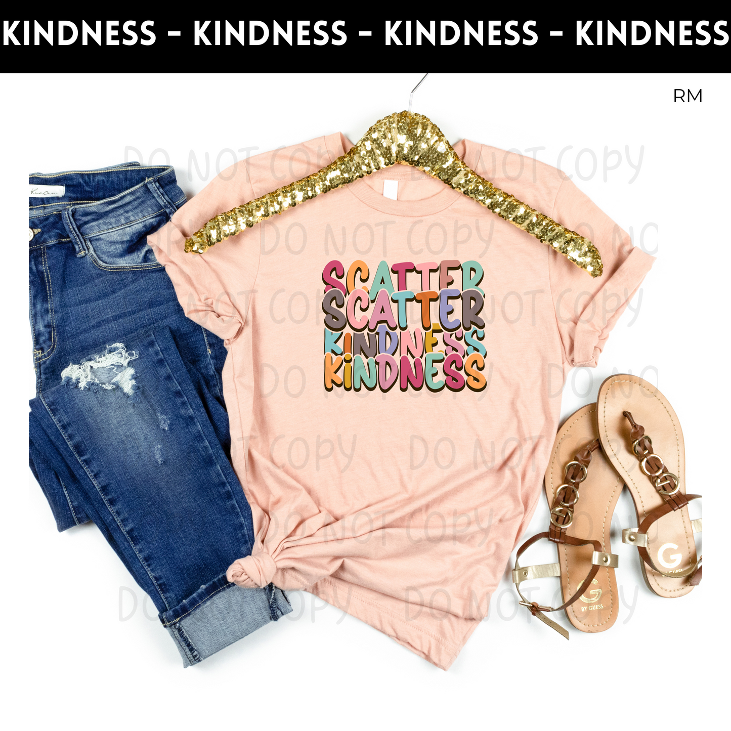 Scatter Kindness Adult Shirt- Inspirational 898