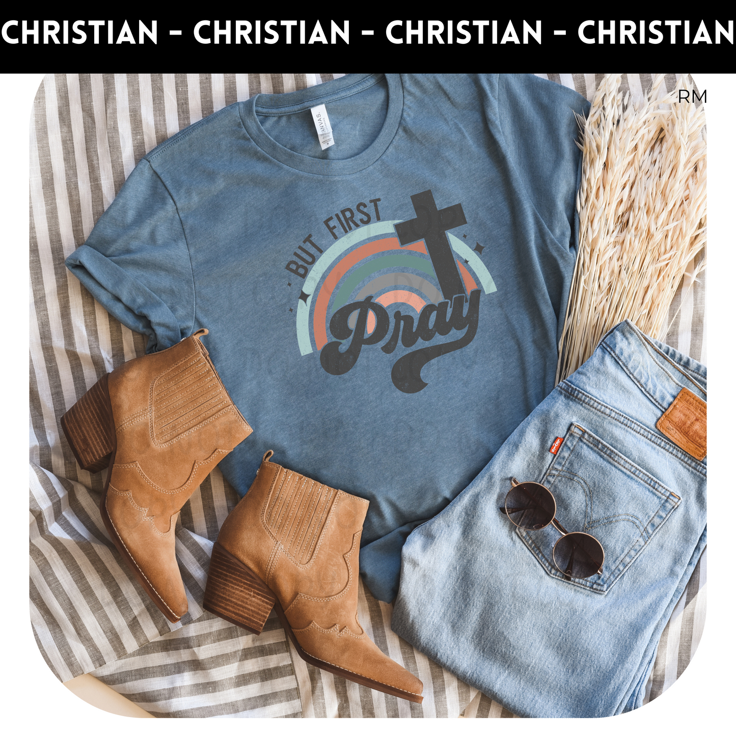 But First Pray Adult Shirt- Inspirational 679