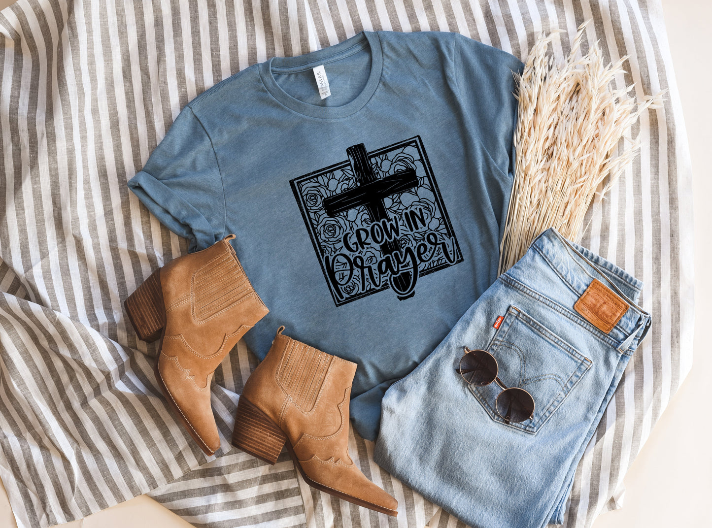 Grow in Prayer Adult Shirt- Inspirational 848