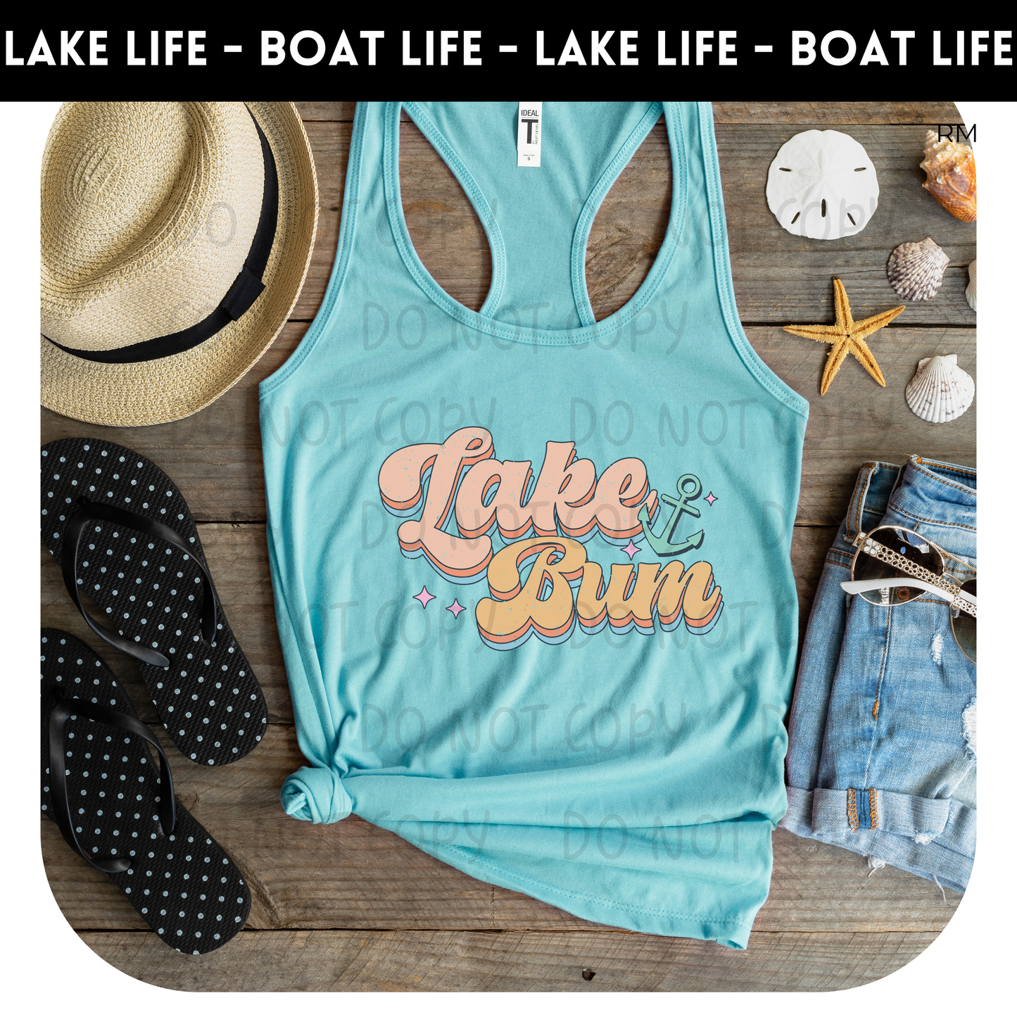 Lake Bum Tank Top- Lake Life 38