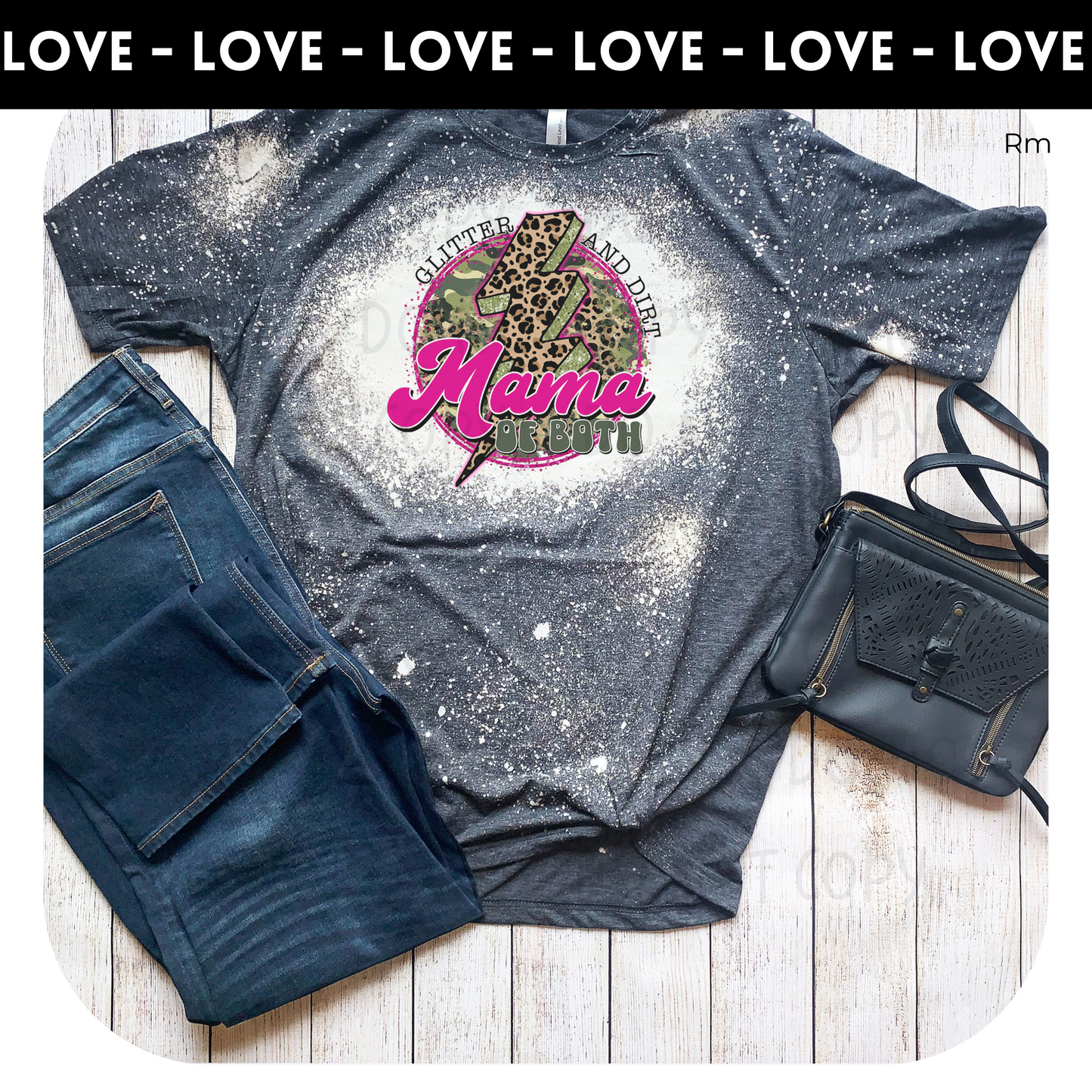 Mama of Both Lightning Bolt Transfers Only- Mom 141