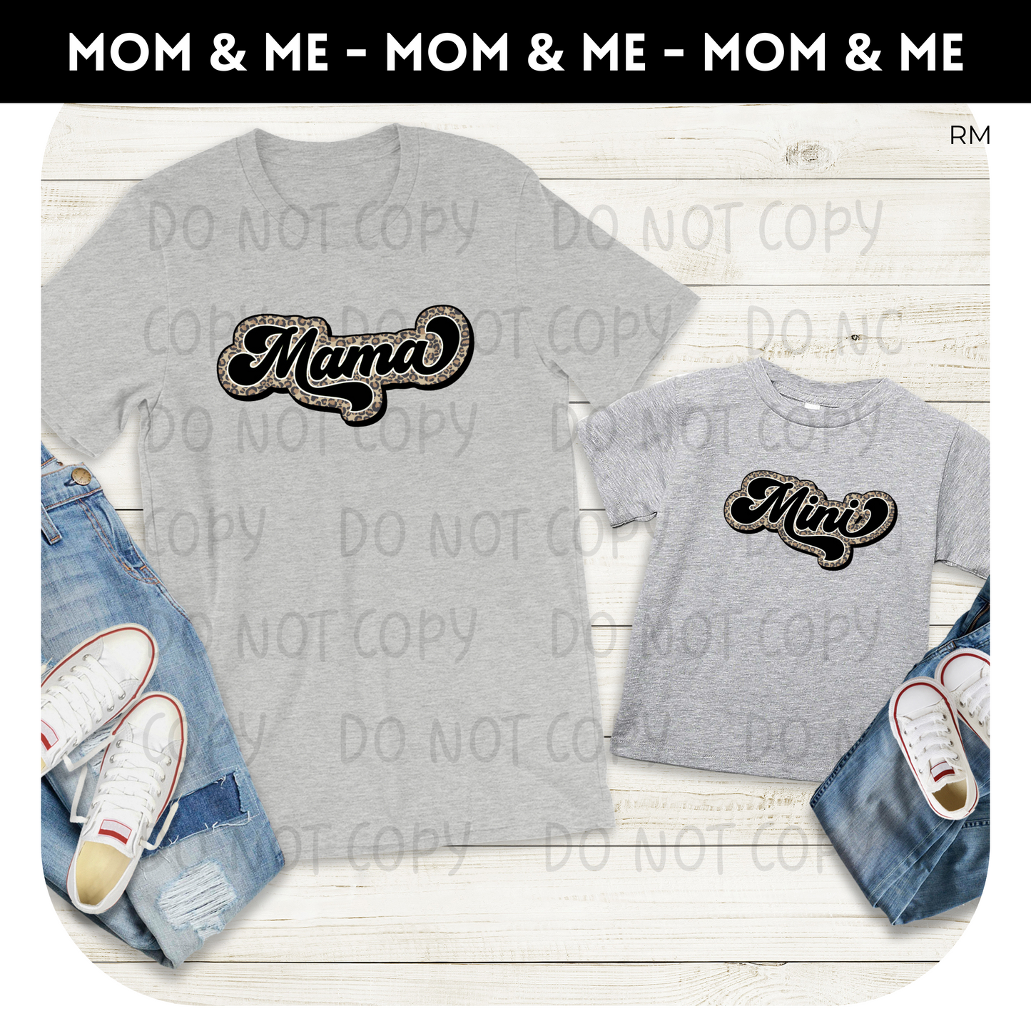 Matching Mama and Mini Leopard Shirts- Mommy and Me 54 55