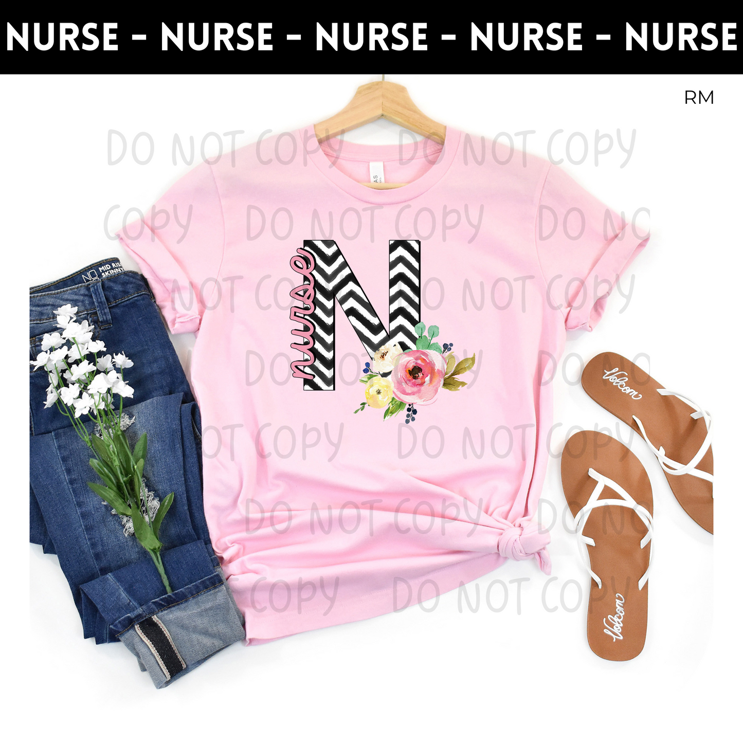 Black and White Chevron Nurse Adult Shirt- Nursing 46