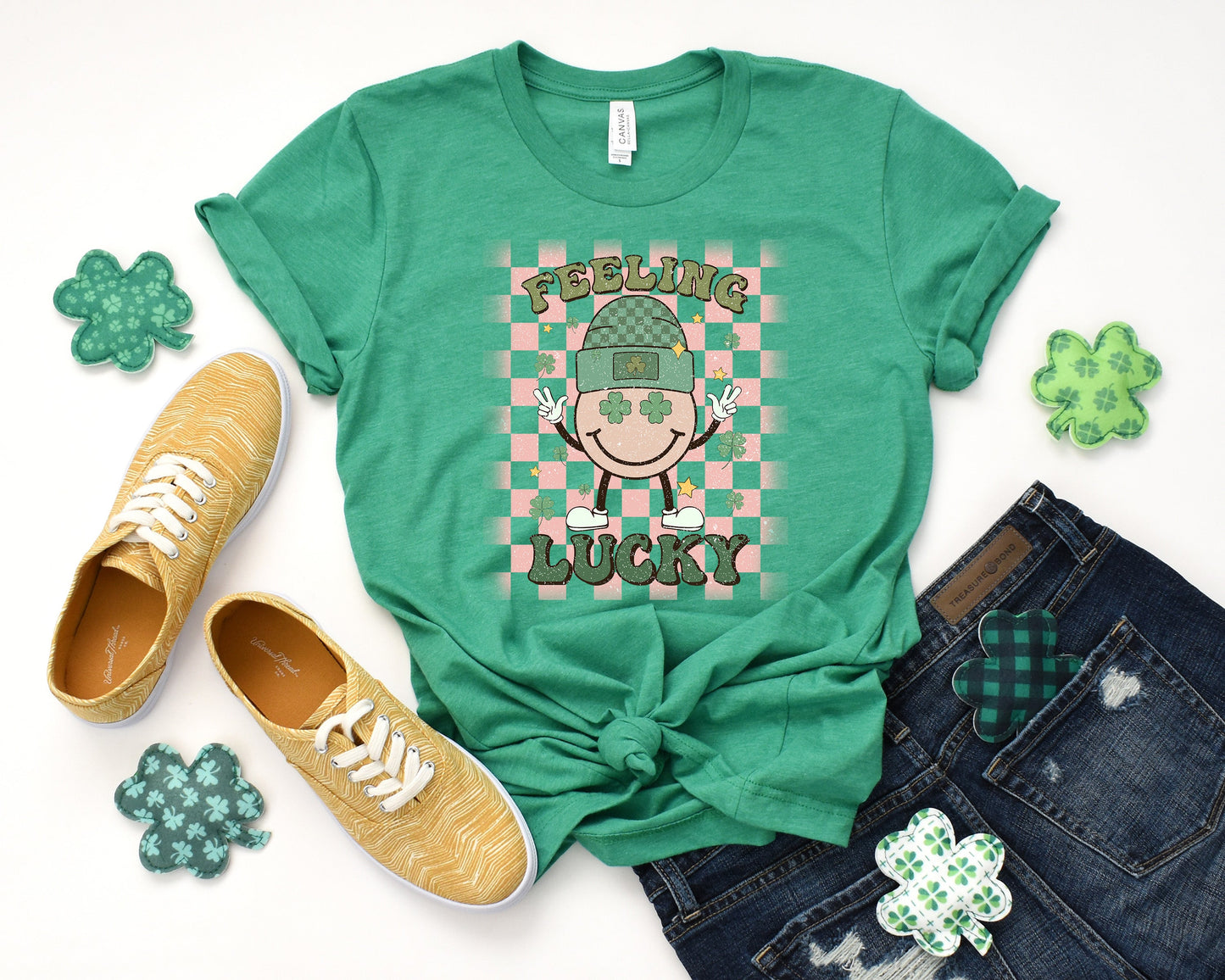 Feeling Lucky Smiley TRANSFERS ONLY- St. Patricks 162