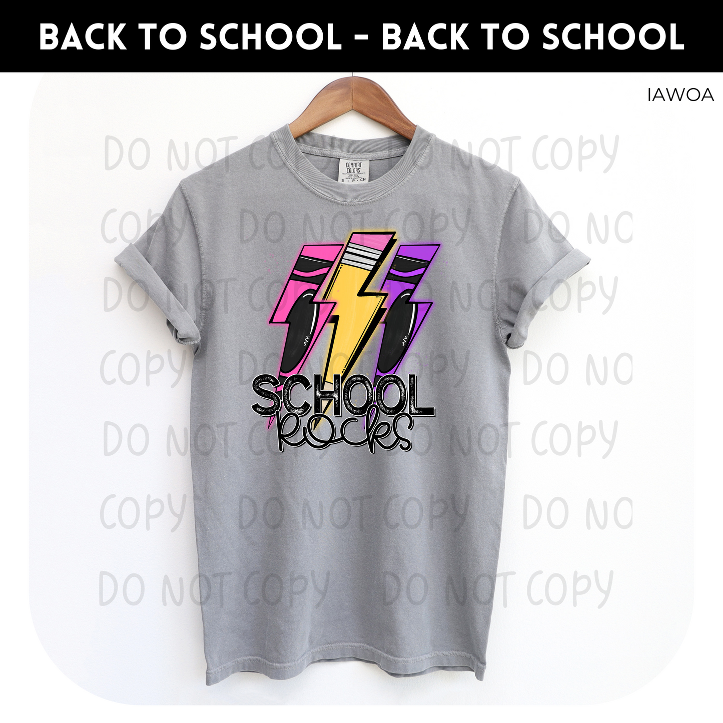 School Rocks Lightning Adult Shirt- Teachers 218
