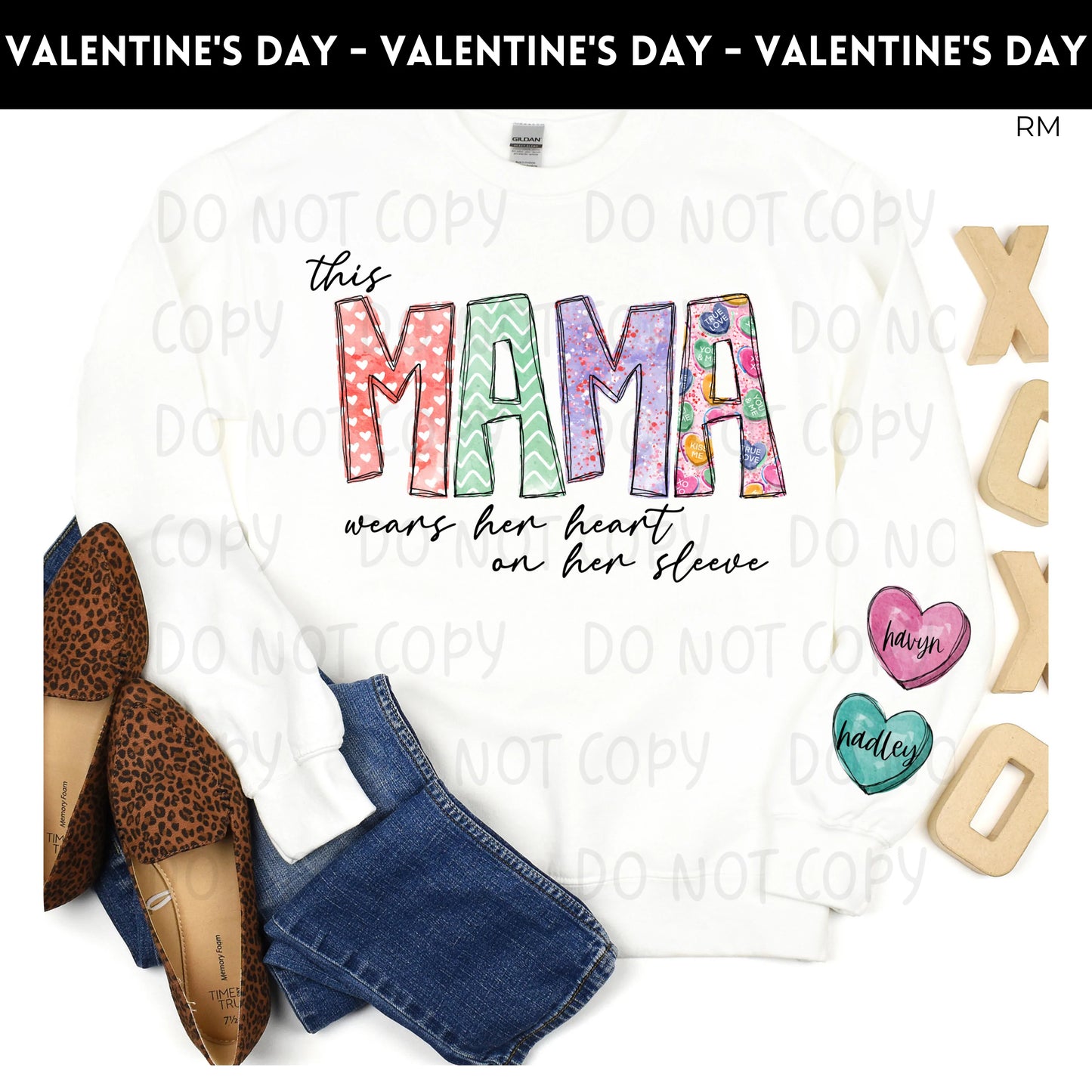 Wears Her Heart On Her Sleeve TRANSFER ONLY