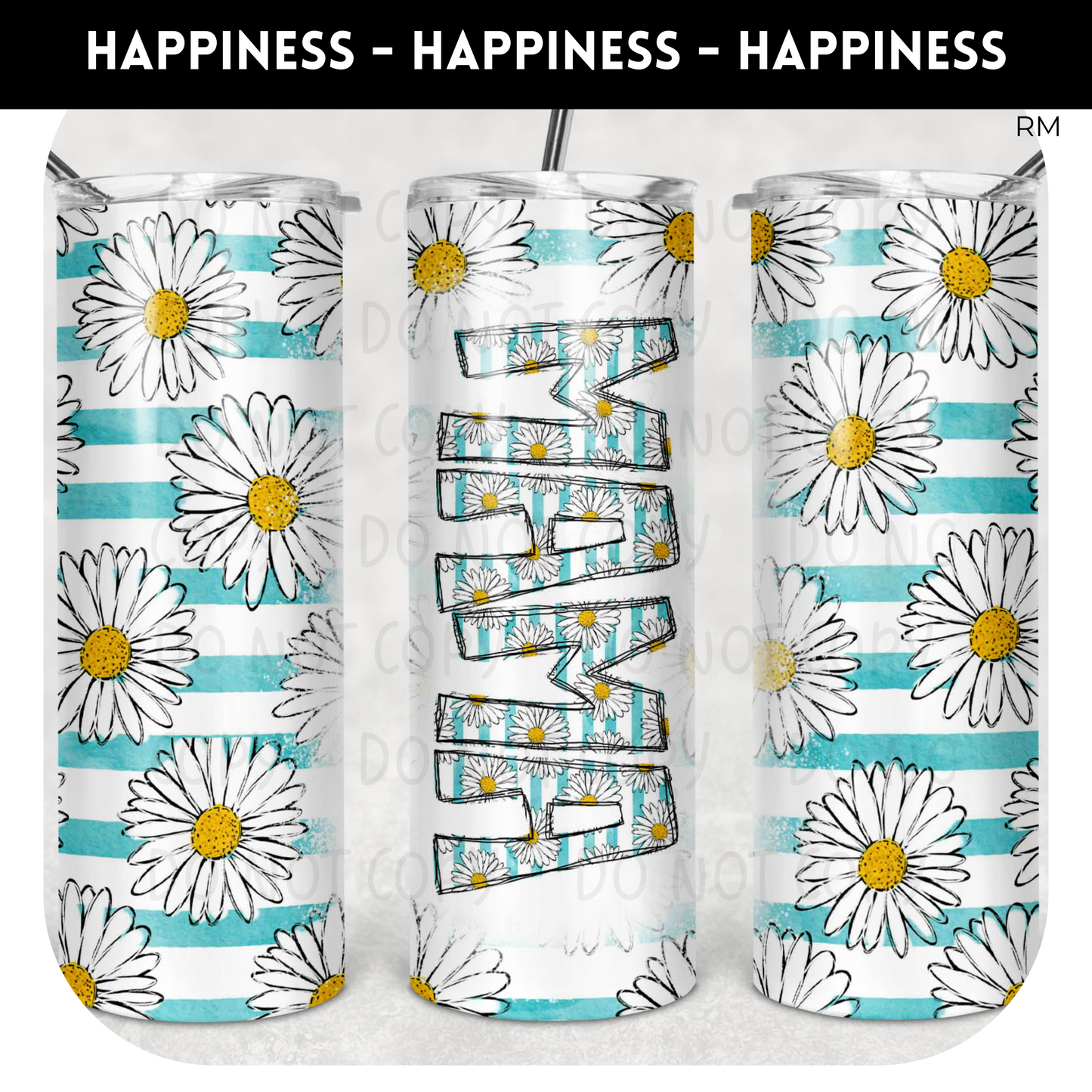 Mama Daisy 20oz Skinny TRANSFER and TUMBLER BLANKS ONLY - Tumbler 1117