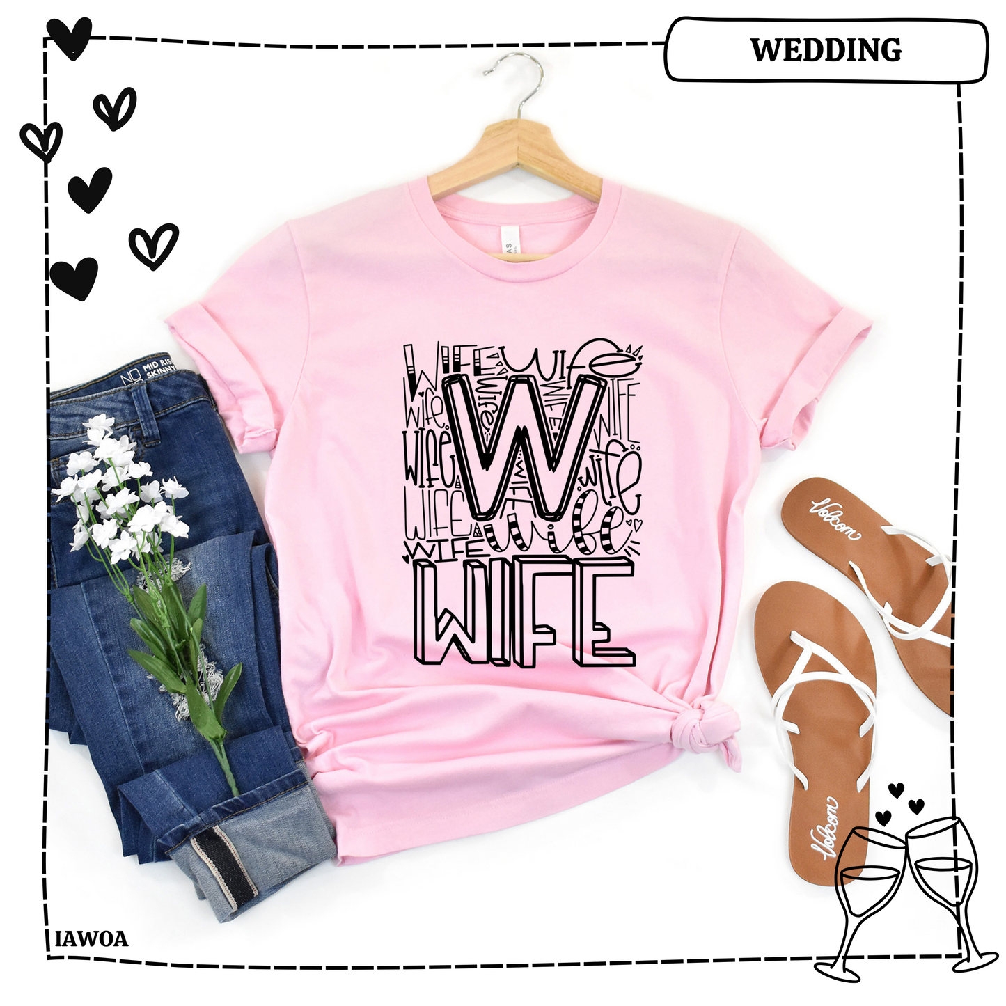 Wife Typography TRANSFERS ONLY- Wedding 4