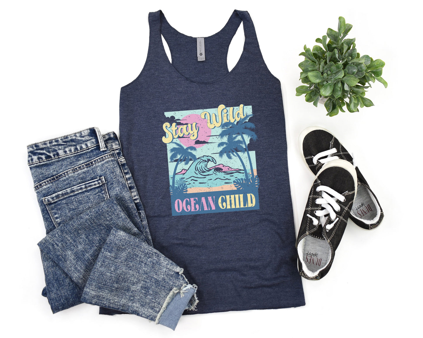Stay Wild Ocean Child Women's Tank Top- Beach 154