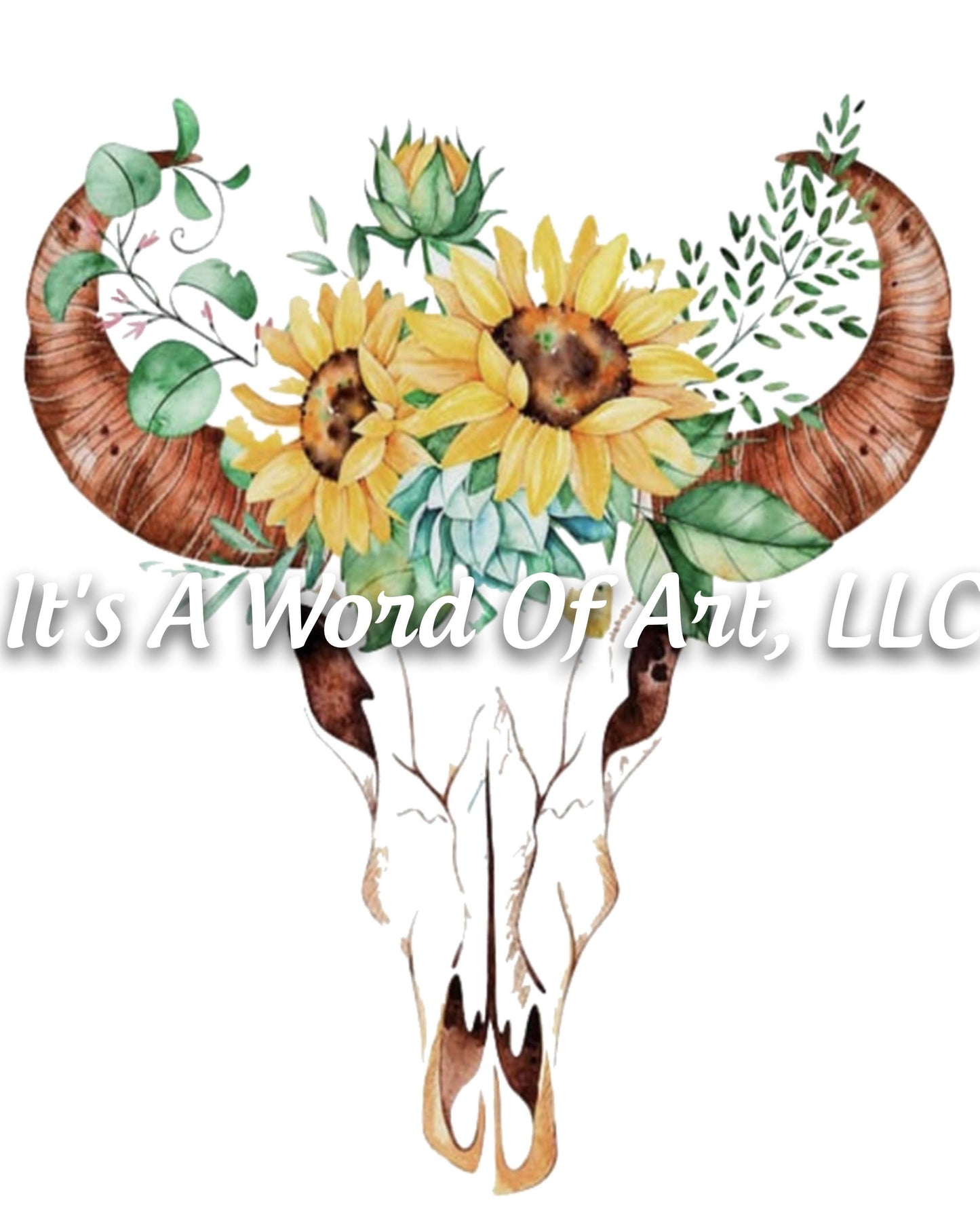 Sunflower 2 - Sunflower Bull/Cow Head - Sublimation Transfer Set/Ready To Press Sublimation Transfer/Sublimation Transfer