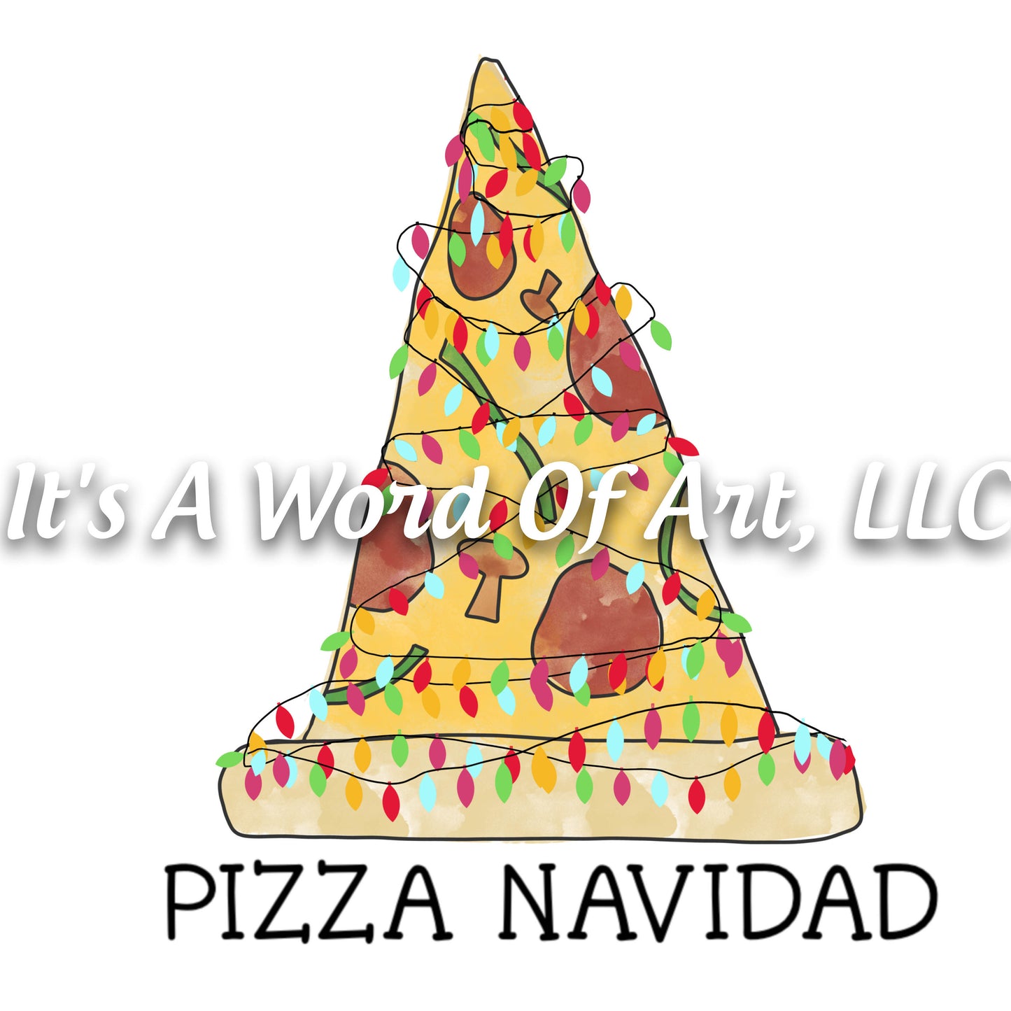 Christmas 276- Pizza Navidad Tree - Sublimation Transfer Set/Ready To Press Sublimation Transfer/Sublimation Transfer