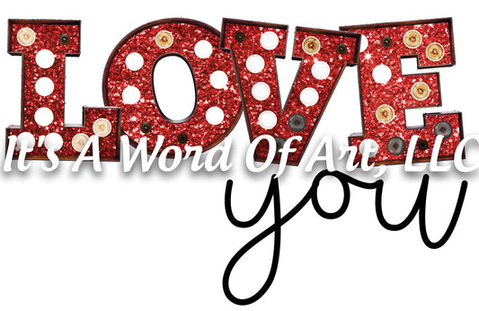 Valentines Day 43 - Love you Leopard Pink - Sublimation Transfer Set/Ready To Press Sublimation Transfer/Sublimation Transfer