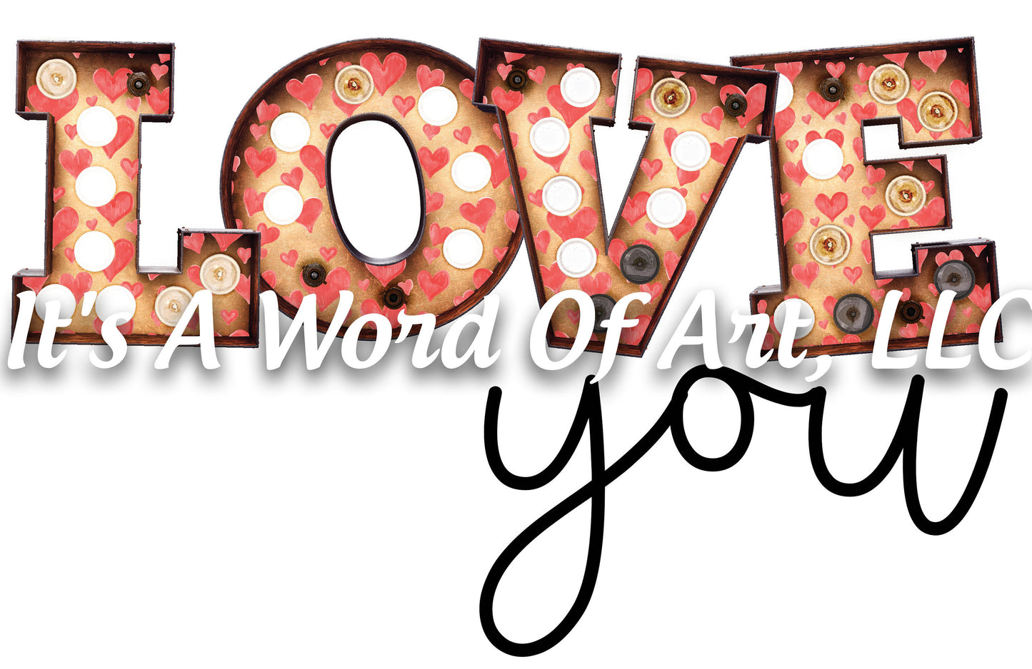 Valentines Day 44 - Love you Leopard Orange - Sublimation Transfer Set/Ready To Press Sublimation Transfer/Sublimation Transfer