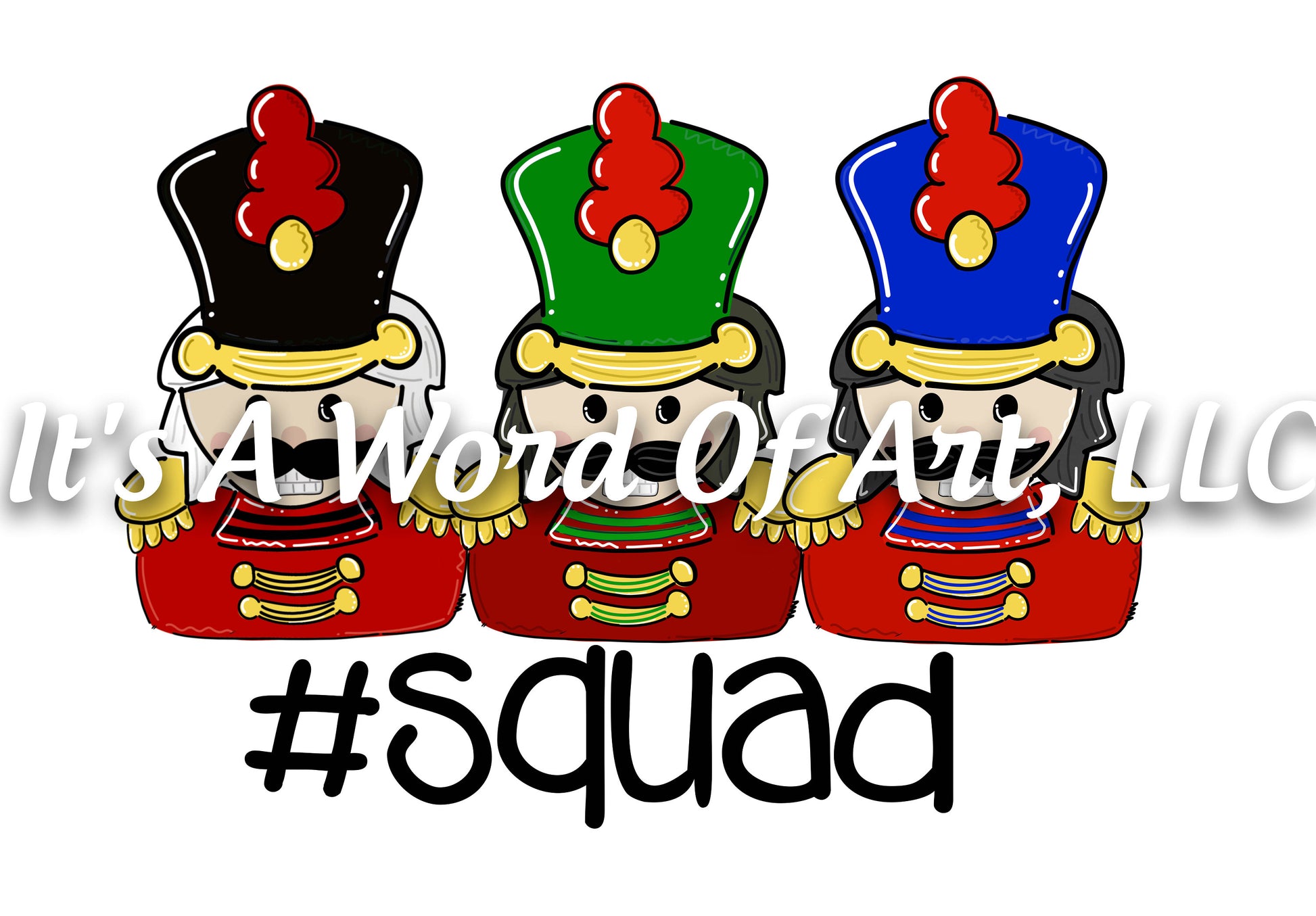 Christmas 252 - Nutcracker Squad - Sublimation Transfer Set/Ready To Press Sublimation Transfer/Sublimation Transfer