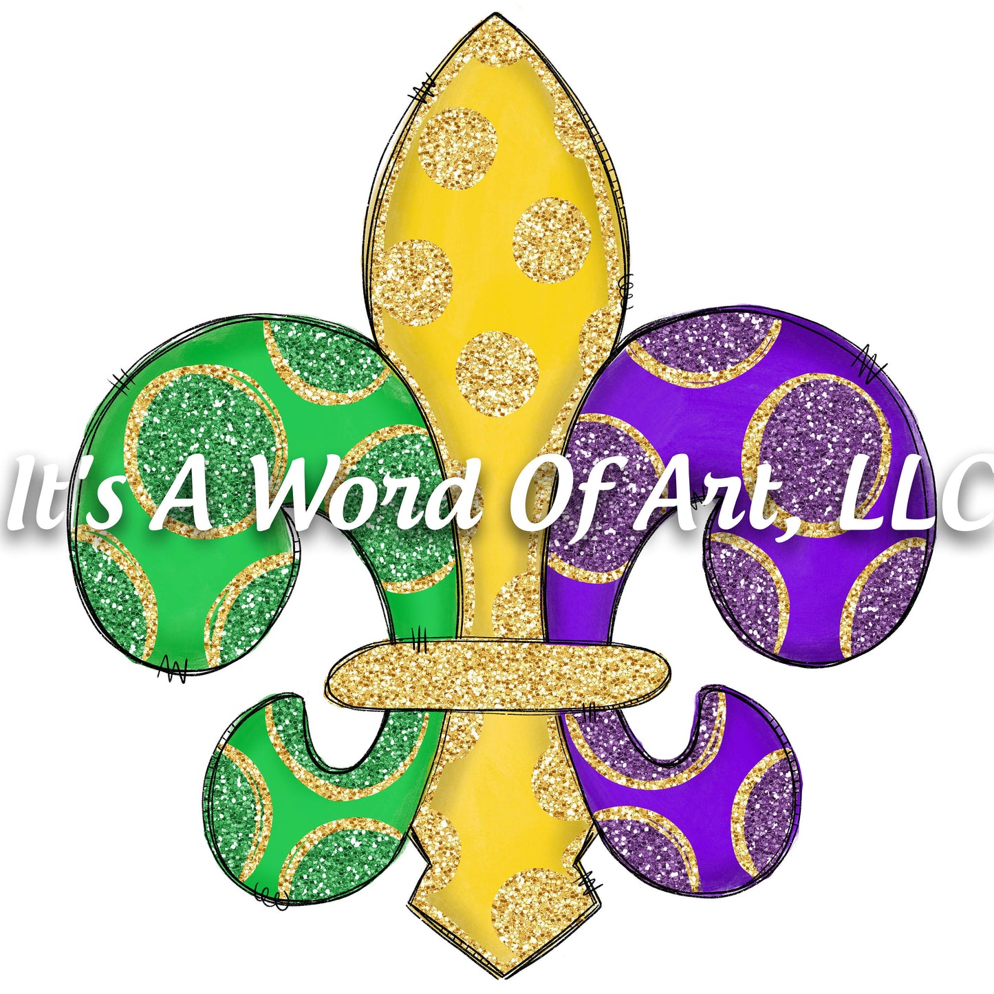 Mardi Gras 7 - Mardi Gras Fleur De Lis Mardi Gras Colors - Sublimation Transfer Set/Ready To Press Sublimation Transfer/Sublimation Transfer