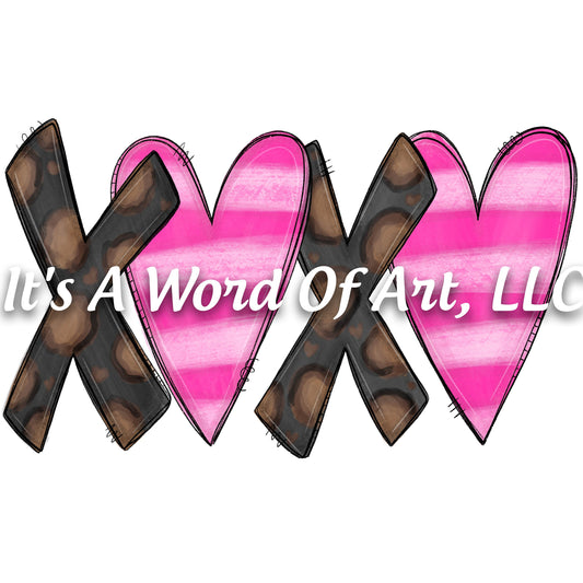 Valentines Day 36 - XOXO Heart Valentines Print - Sublimation Transfer Set/Ready To Press Sublimation Transfer/Sublimation Transfer