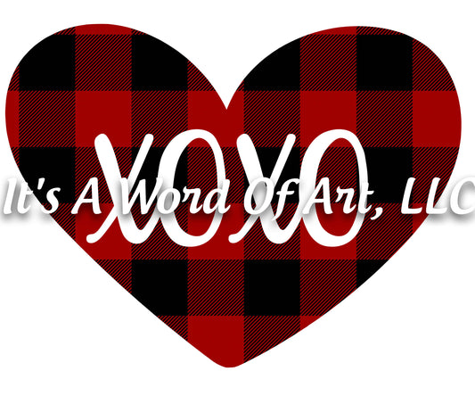 Valentines Day 148 - XOXO Heart Valentines Print - Sublimation Transfer Set/Ready To Press Sublimation Transfer/Sublimation Transfer