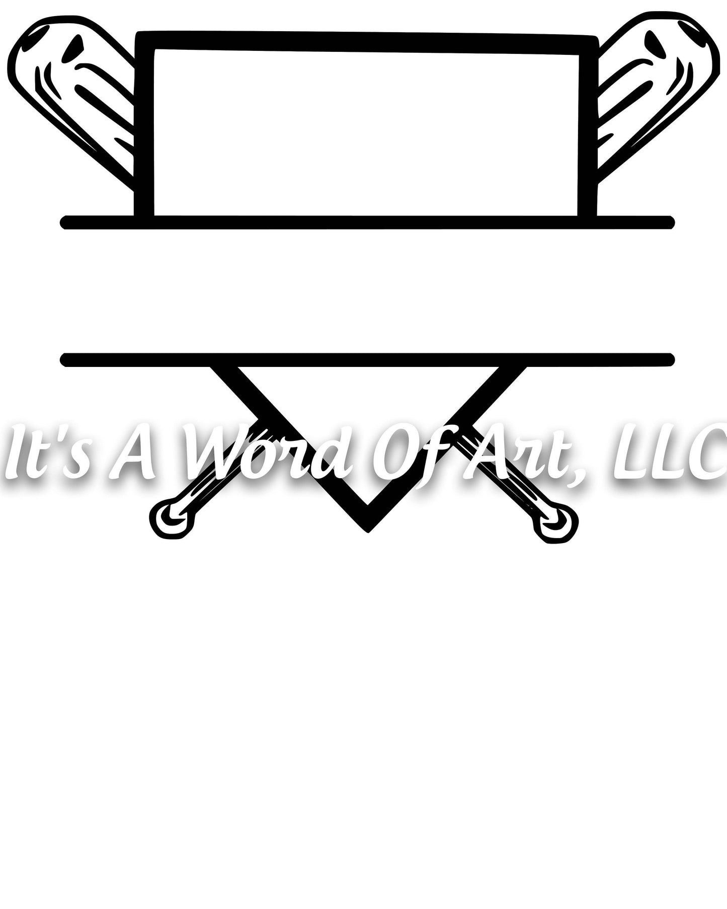 Baseball 10 - Baseball Home Plate Monogram - Sublimation Transfer Set/Ready To Press Sublimation Transfer/Sublimation Transfer