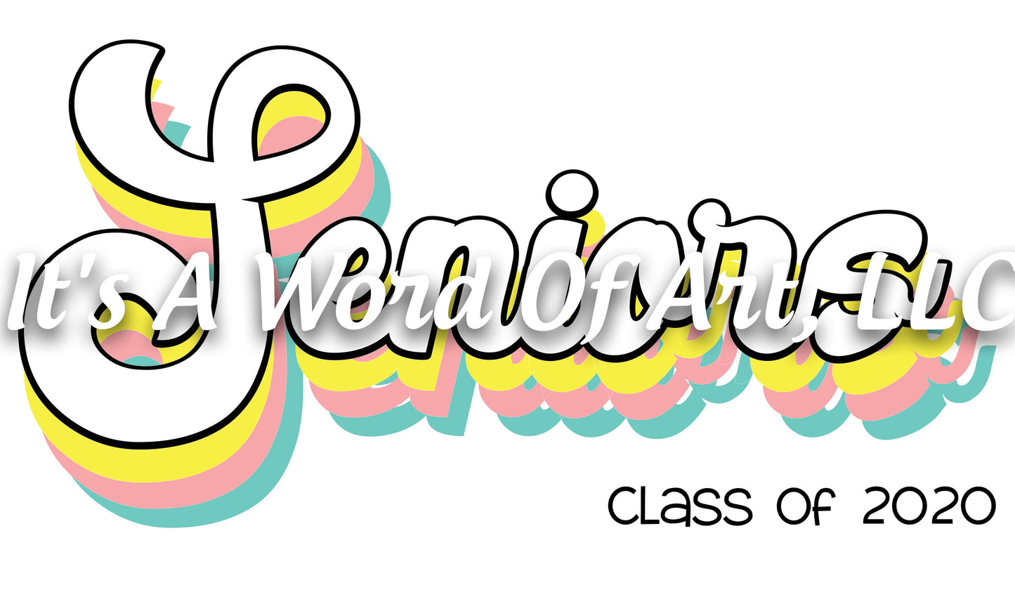 Seniors 2021 01 - Seniors Class of 2021 Retro Vibe - Sublimation Transfer Set/Ready To Press Sublimation Transfer