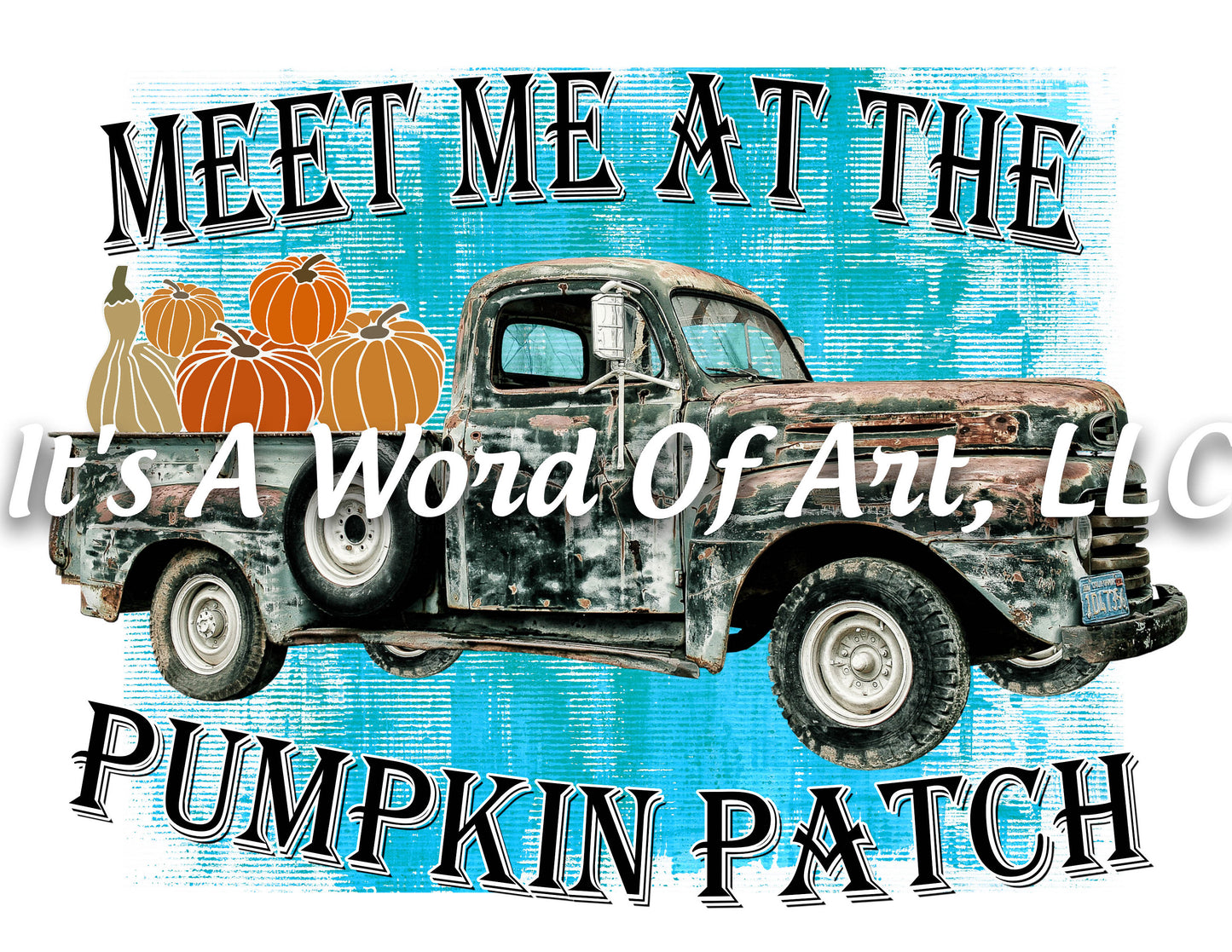 Fall 15 - Meet Me at the Pumpkin Patch Autumn Pumpkin Leaves - Sublimation Transfer Set/Ready To Press Sublimation Transfer Sub Transfer