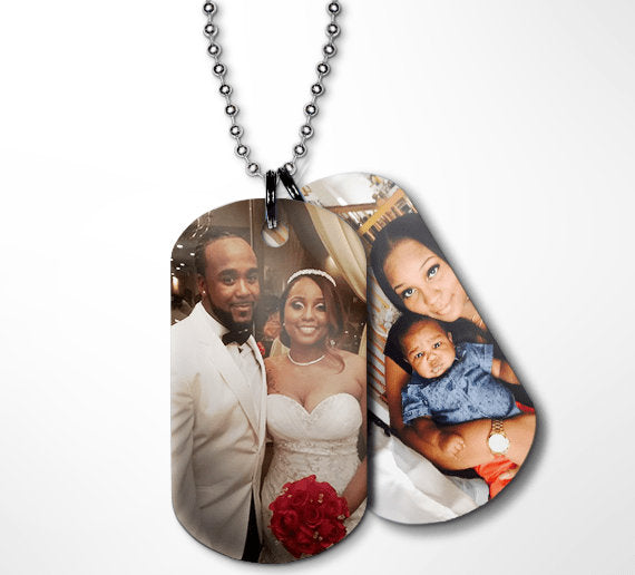 Sublimation Dog Tag BLANKS Double White Sided - Pack of 5, 10, 15, 20, 25 - Triple UV Coated .025" Thick -- FREE Shipping